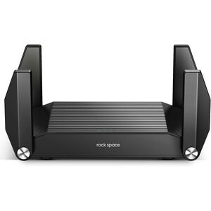 Rock Space AX1800 WiFi 6 Router Gaming, 4K Streaming, MU-MIMO, OFDMA, Gigabit